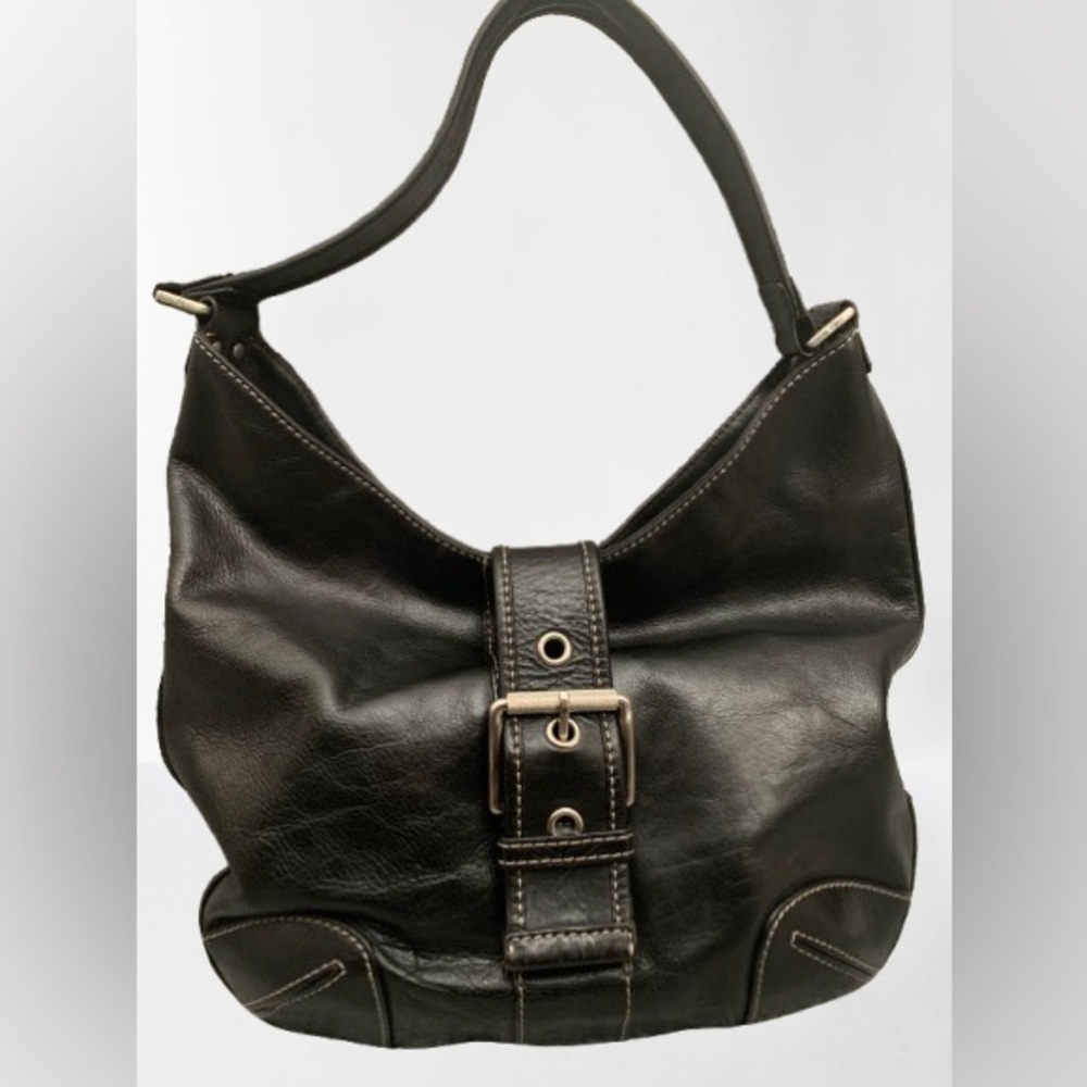 MICHAEL Michael Kors Black Hobo Bag with Buckle